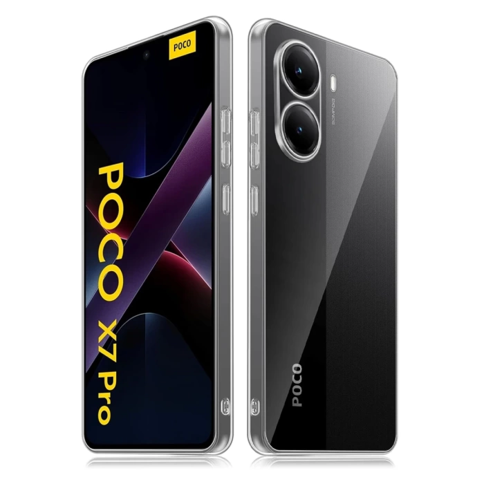 Newface Xiaomi Poco X7 Pro Kılıf Lüx Şeffaf Silikon
