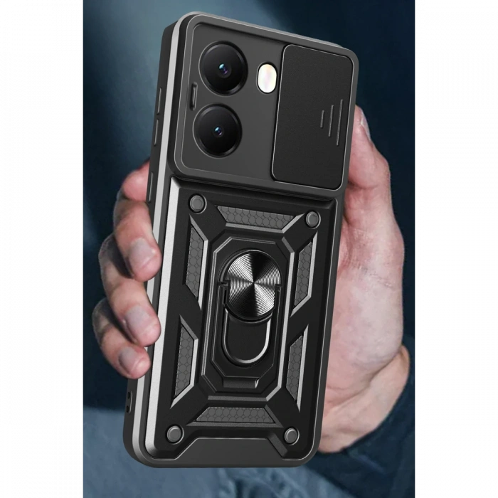 Newface Xiaomi Poco X7 Pro Kılıf Pars Lens Yüzüklü Silikon