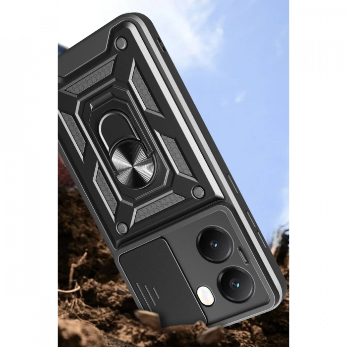 Xiaomi Poco X7 Pro Kılıf Pars Lens Yüzüklü Silikon