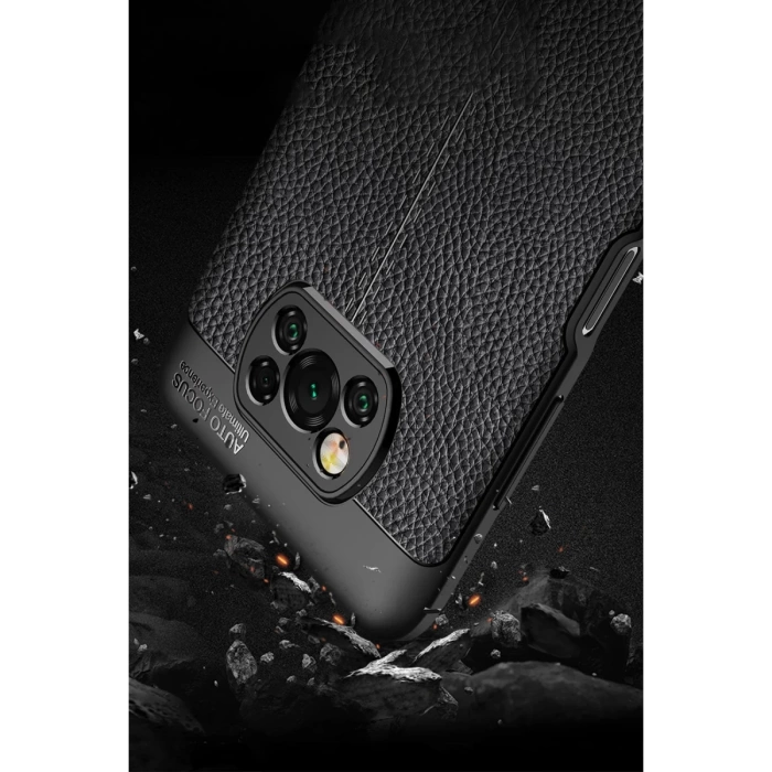 Newface Xiaomi Pocophone X3 Kılıf Auto Focus Kapak - Kırmızı