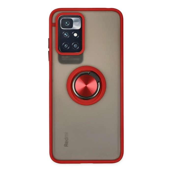 Newface Xiaomi Redmi 10 2022 Kılıf Montreal Yüzüklü Silikon Kapak