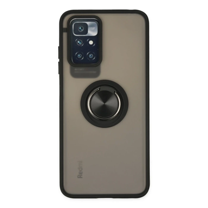 Newface Xiaomi Redmi 10 2022 Kılıf Montreal Yüzüklü Silikon Kapak