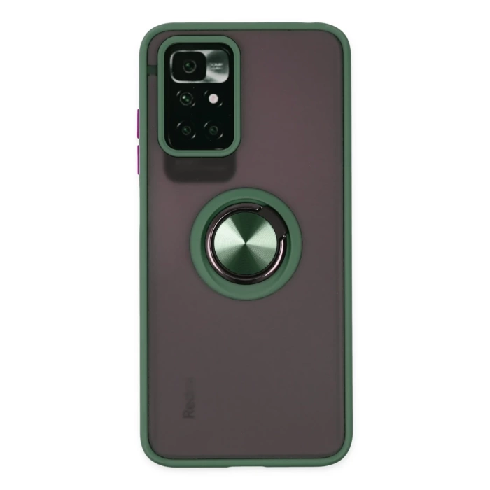 Newface Xiaomi Redmi 10 2022 Kılıf Montreal Yüzüklü Silikon Kapak