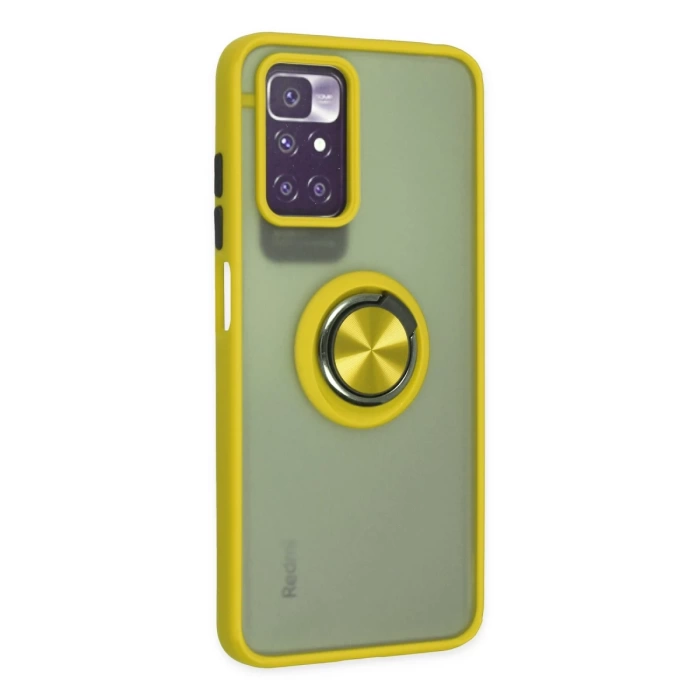 Newface Xiaomi Redmi 10 2022 Kılıf Montreal Yüzüklü Silikon Kapak