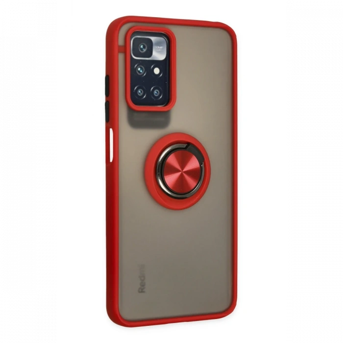 Newface Xiaomi Redmi 10 2022 Kılıf Montreal Yüzüklü Silikon Kapak