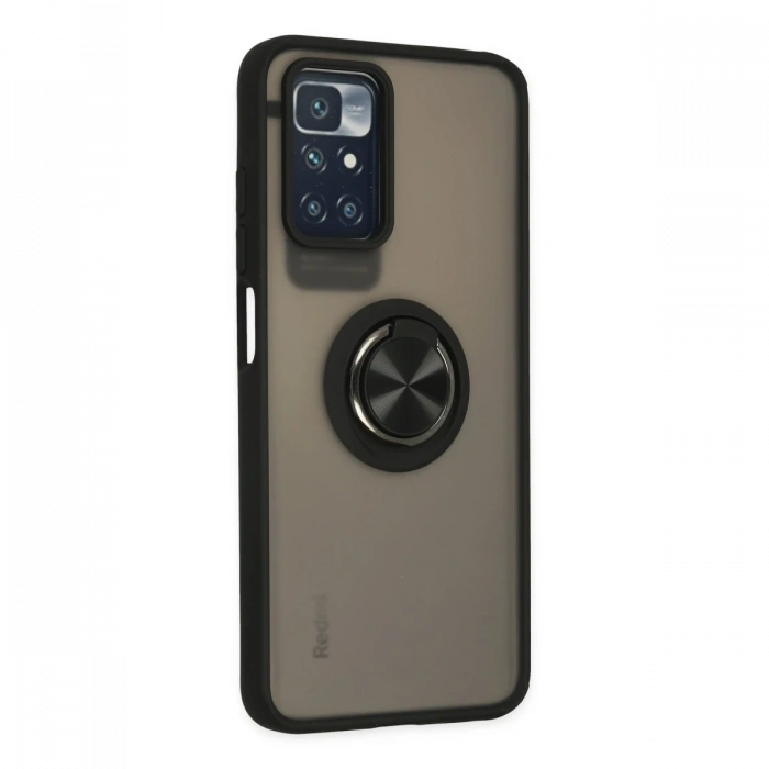 Newface Xiaomi Redmi 10 2022 Kılıf Montreal Yüzüklü Silikon Kapak