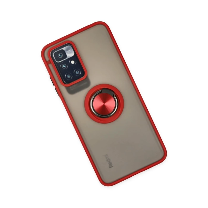 Newface Xiaomi Redmi 10 2022 Kılıf Montreal Yüzüklü Silikon Kapak