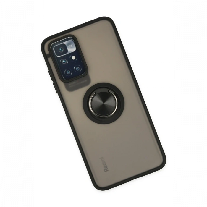 Newface Xiaomi Redmi 10 2022 Kılıf Montreal Yüzüklü Silikon Kapak