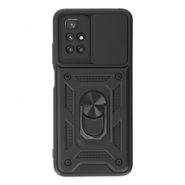 Newface Xiaomi Redmi 10 2022 Kılıf Pars Lens Yüzüklü Silikon
