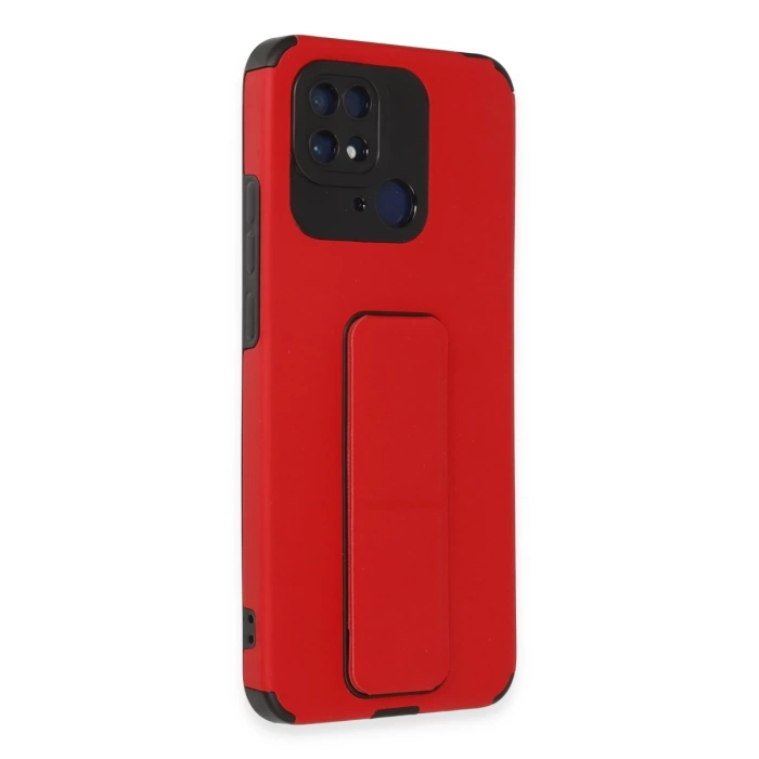 Newface Xiaomi Redmi 10C Kılıf Mega Standlı Silikon
