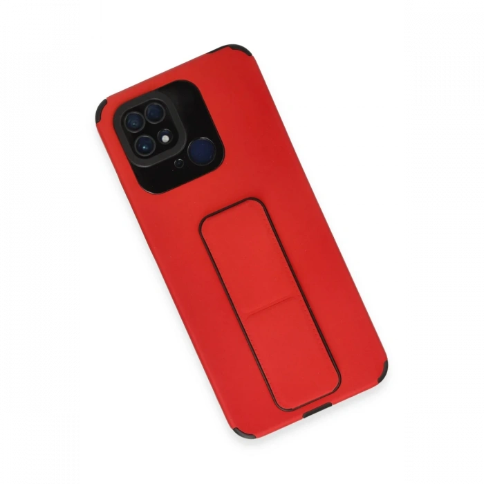 Newface Xiaomi Redmi 10C Kılıf Mega Standlı Silikon