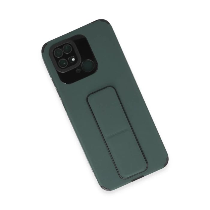 Newface Xiaomi Redmi 10C Kılıf Mega Standlı Silikon