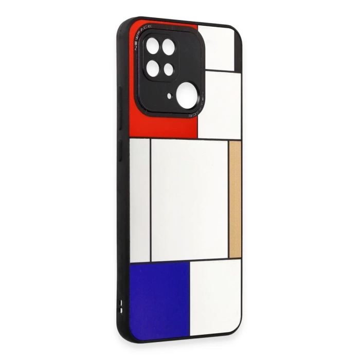Newface Xiaomi Redmi 10C Kılıf Mirror Desenli Kapak