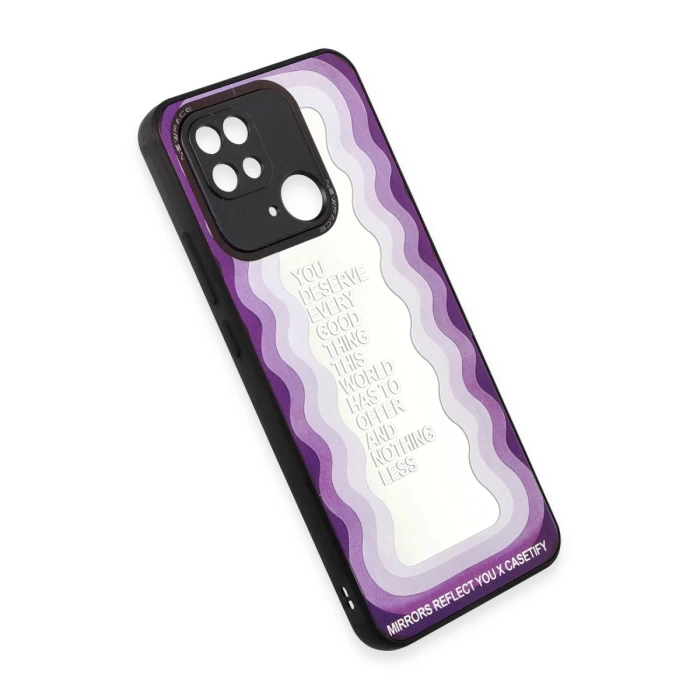 Newface Xiaomi Redmi 10C Kılıf Mirror Desenli Kapak