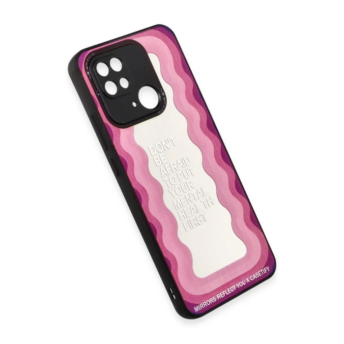 Newface Xiaomi Redmi 10C Kılıf Mirror Desenli Kapak