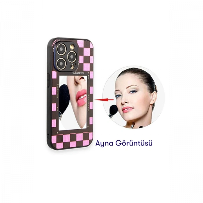 Newface Xiaomi Redmi 10C Kılıf Mirror Desenli Kapak