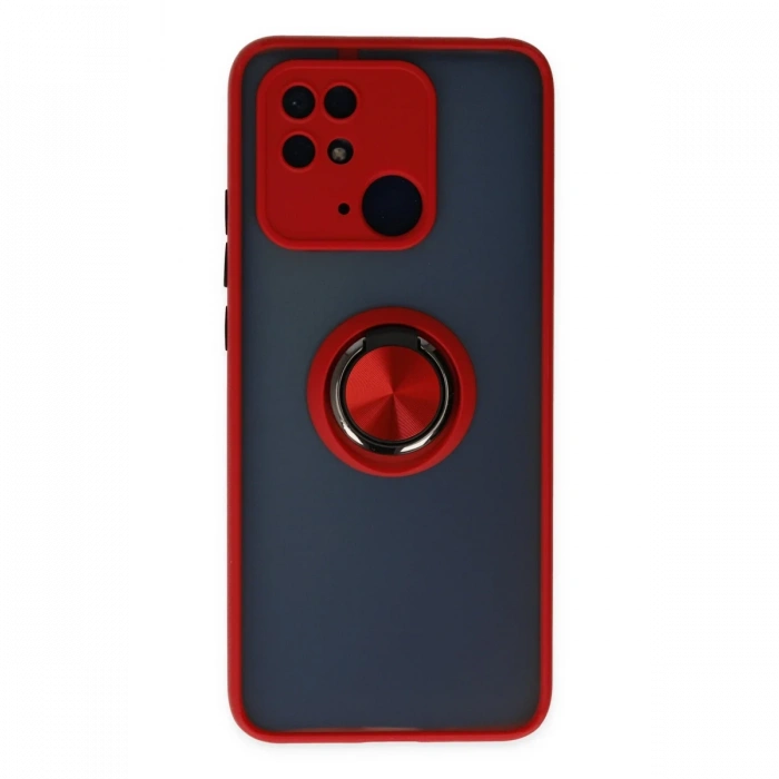Newface Xiaomi Redmi 10C Kılıf Montreal Yüzüklü Silikon Kapak