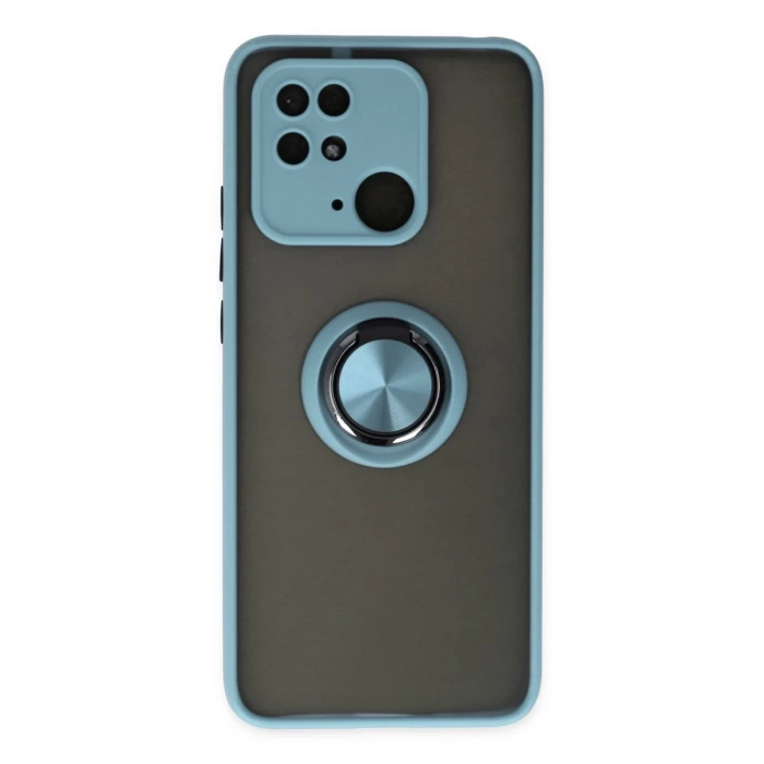 Newface Xiaomi Redmi 10C Kılıf Montreal Yüzüklü Silikon Kapak