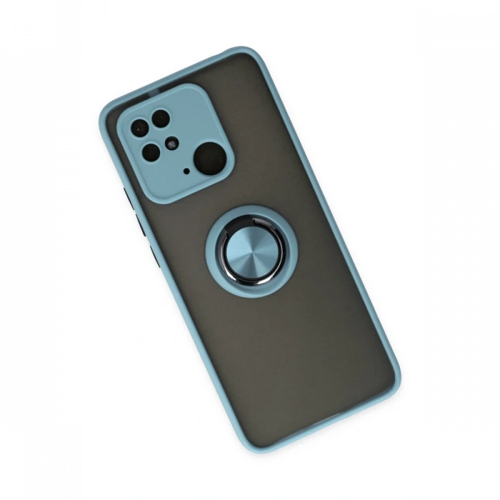Newface Xiaomi Redmi 10C Kılıf Montreal Yüzüklü Silikon Kapak