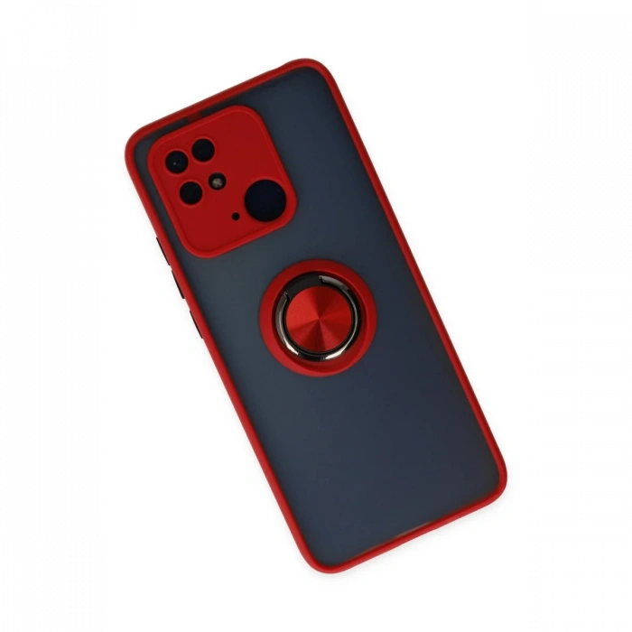 Newface Xiaomi Redmi 10C Kılıf Montreal Yüzüklü Silikon Kapak