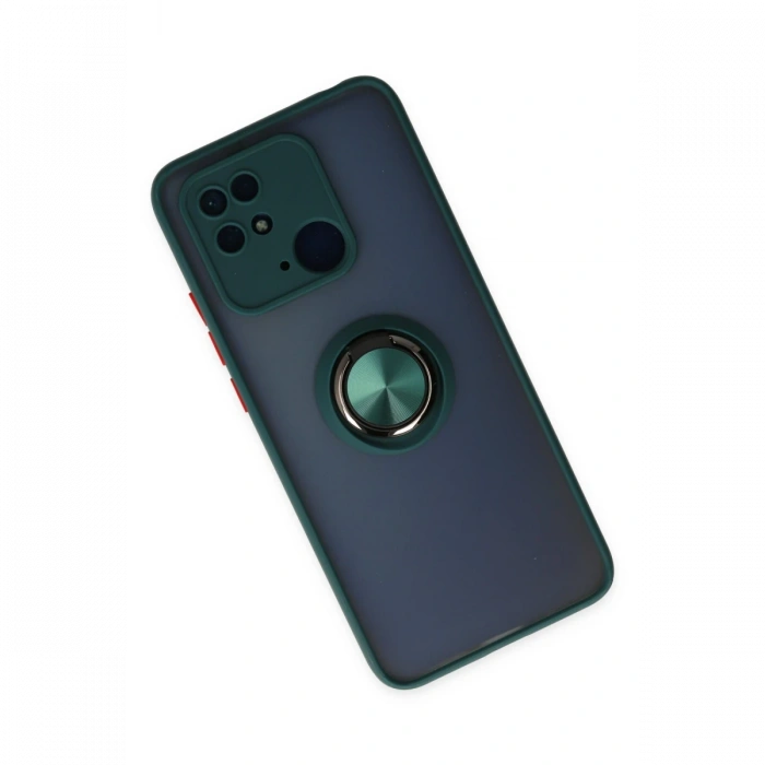 Newface Xiaomi Redmi 10C Kılıf Montreal Yüzüklü Silikon Kapak