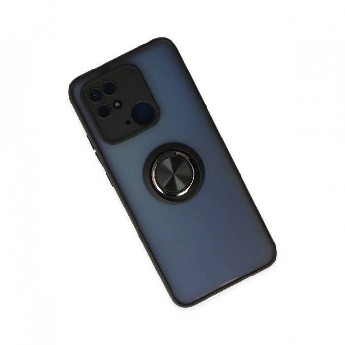 Newface Xiaomi Redmi 10C Kılıf Montreal Yüzüklü Silikon Kapak
