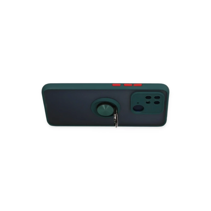 Newface Xiaomi Redmi 10C Kılıf Montreal Yüzüklü Silikon Kapak