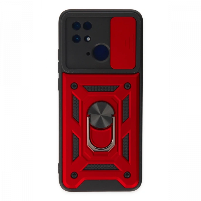 Newface Xiaomi Redmi 10C Kılıf Pars Lens Yüzüklü Silikon