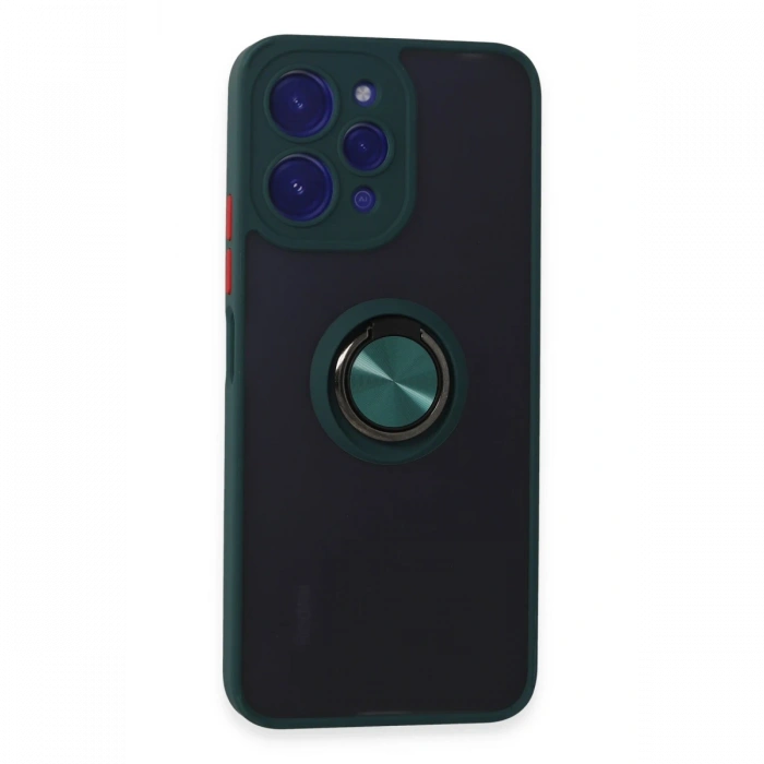 Newface Xiaomi Redmi 12 Kılıf Montreal Yüzüklü Silikon Kapak