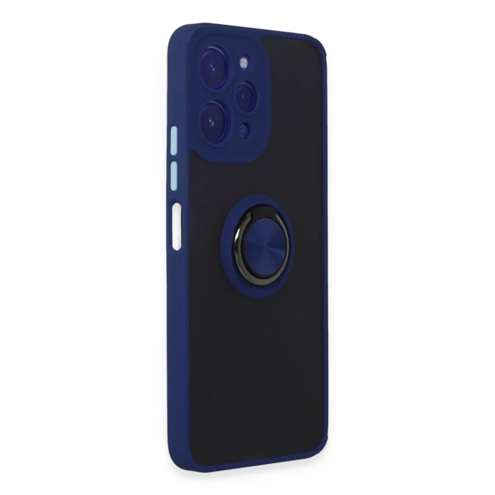 Newface Xiaomi Redmi 12 Kılıf Montreal Yüzüklü Silikon Kapak