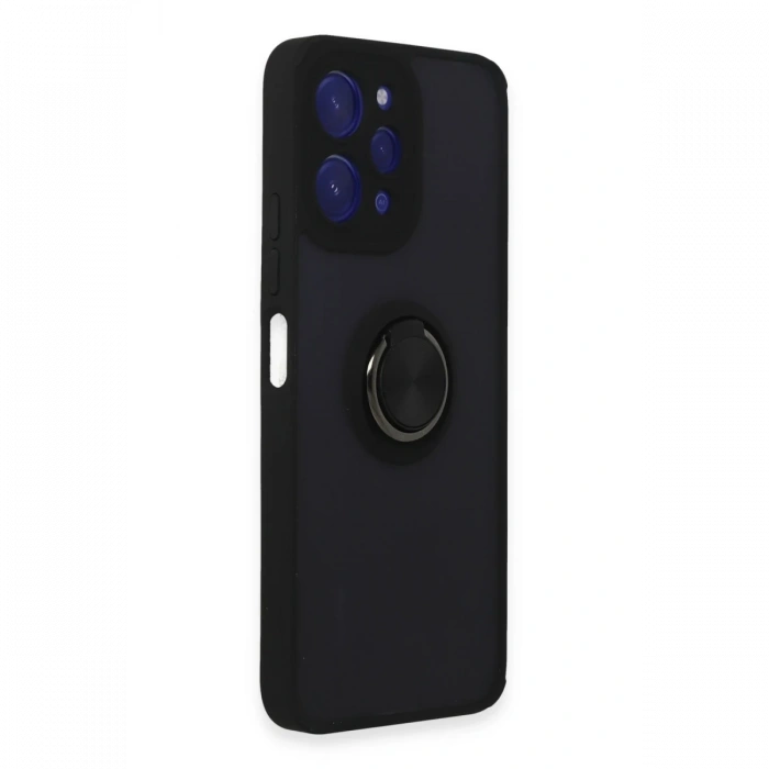 Newface Xiaomi Redmi 12 Kılıf Montreal Yüzüklü Silikon Kapak