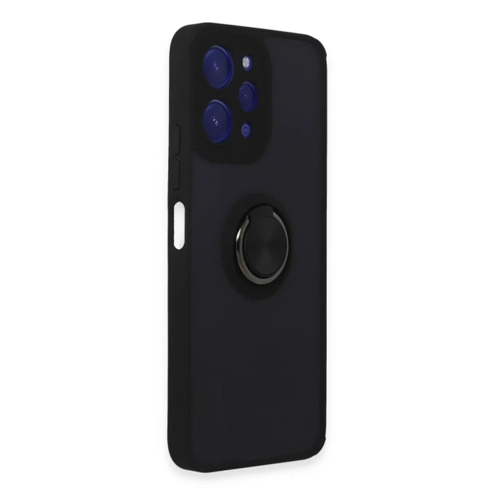 Newface Xiaomi Redmi 12 Kılıf Montreal Yüzüklü Silikon Kapak