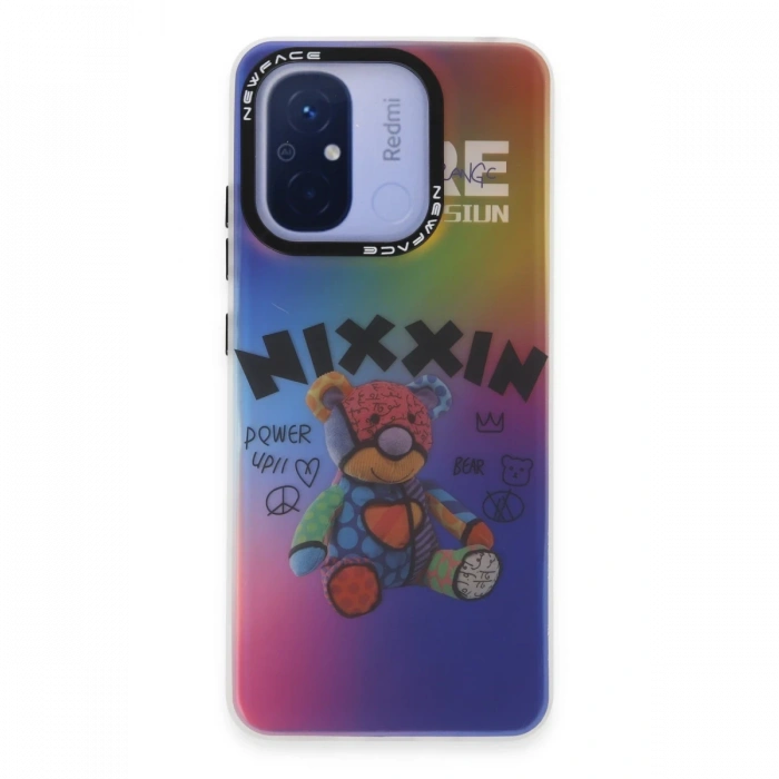 Newface Xiaomi Redmi 12C Kılıf Estoril Desenli Kapak