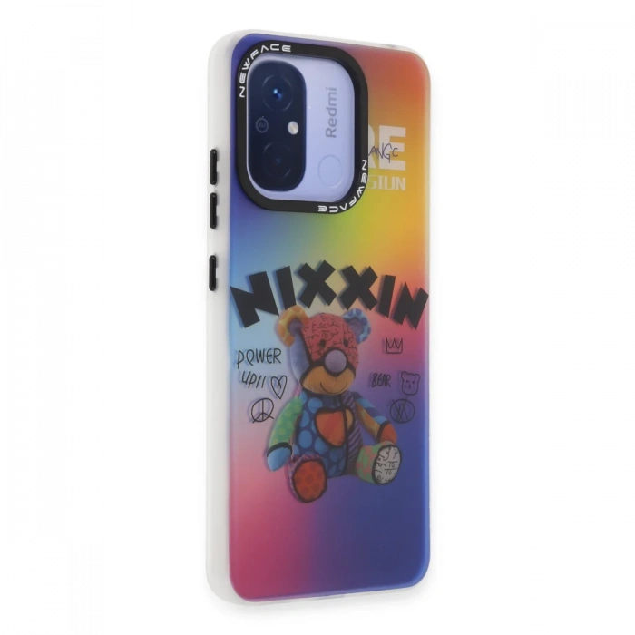 Newface Xiaomi Redmi 12C Kılıf Estoril Desenli Kapak