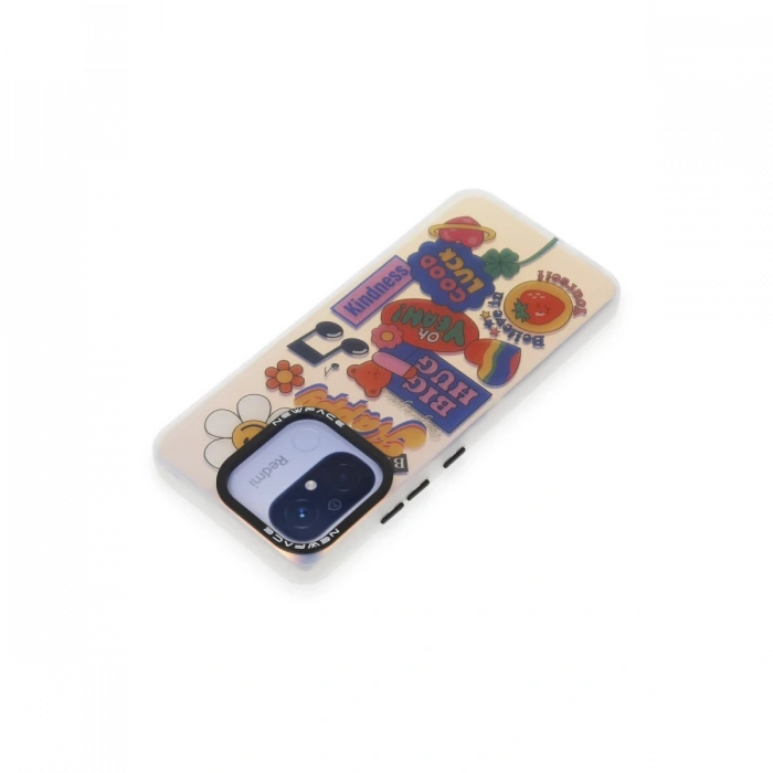 Newface Xiaomi Redmi 12C Kılıf Estoril Desenli Kapak