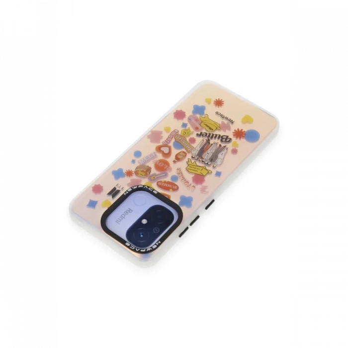 Newface Xiaomi Redmi 12C Kılıf Estoril Desenli Kapak