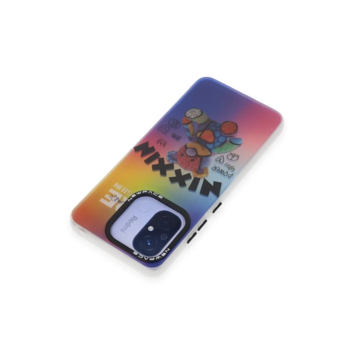 Newface Xiaomi Redmi 12C Kılıf Estoril Desenli Kapak