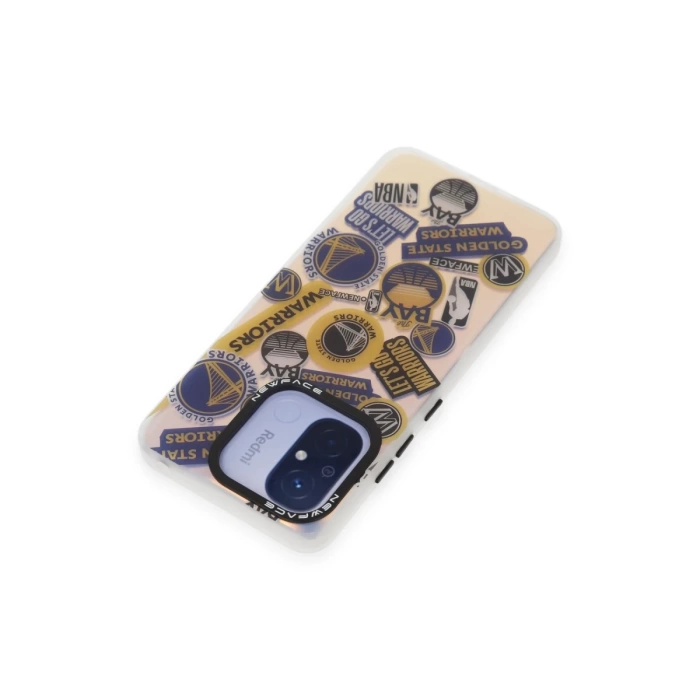 Newface Xiaomi Redmi 12C Kılıf Estoril Desenli Kapak