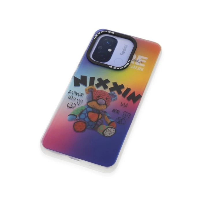 Newface Xiaomi Redmi 12C Kılıf Estoril Desenli Kapak