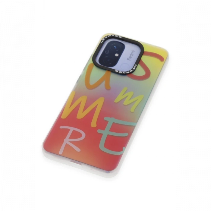 Newface Xiaomi Redmi 12C Kılıf Estoril Desenli Kapak