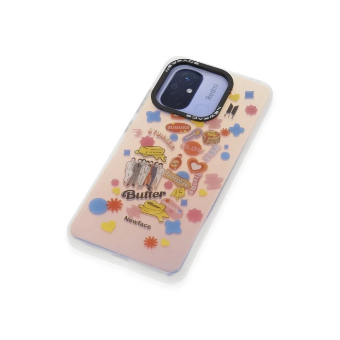 Newface Xiaomi Redmi 12C Kılıf Estoril Desenli Kapak