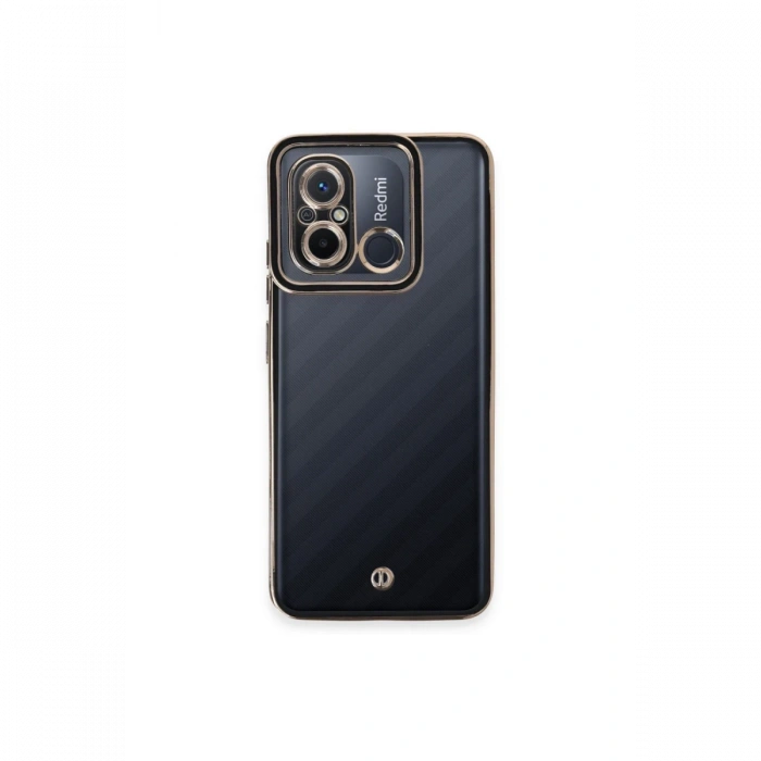 Newface Xiaomi Redmi 12C Kılıf Liva Lens Silikon - Siyah