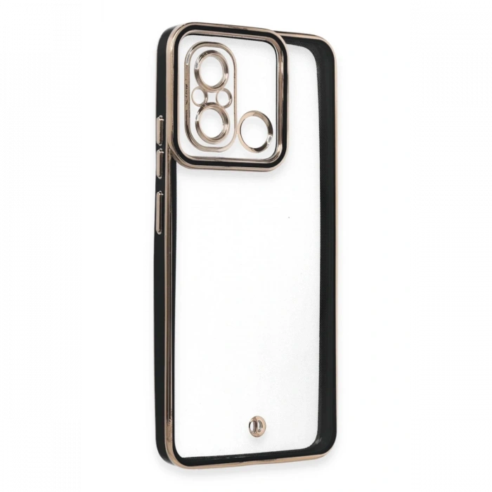 Newface Xiaomi Redmi 12C Kılıf Liva Lens Silikon - Siyah