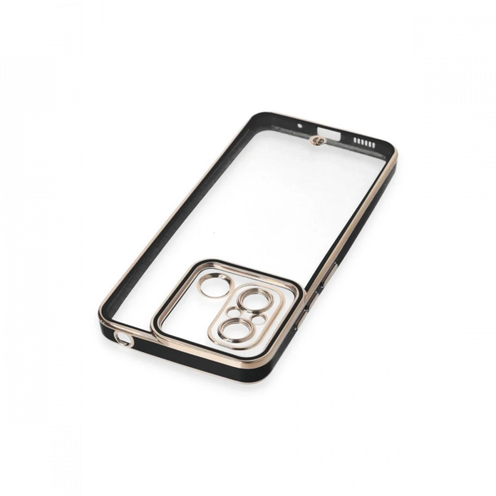 Newface Xiaomi Redmi 12C Kılıf Liva Lens Silikon - Siyah