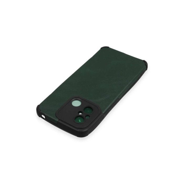 Newface Xiaomi Redmi 12C Kılıf Loop Deri Silikon - Yeşil