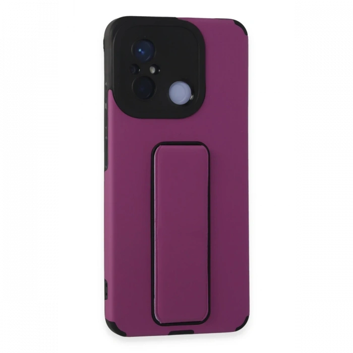 Newface Xiaomi Redmi 12C Kılıf Mega Standlı Silikon