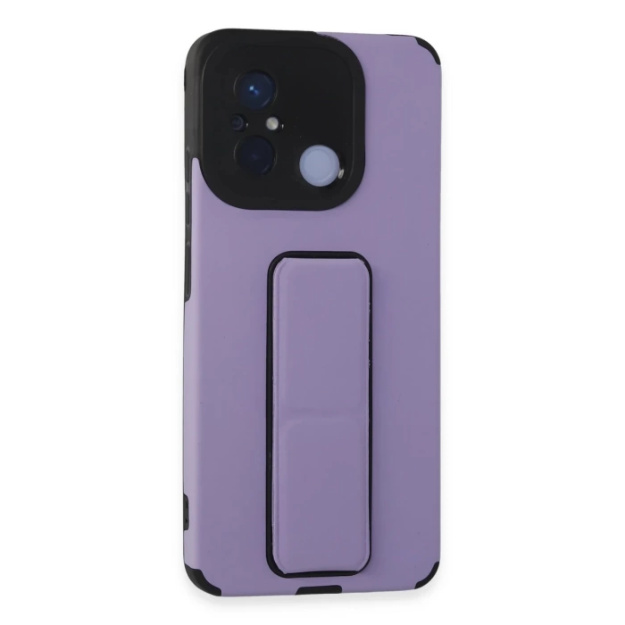 Newface Xiaomi Redmi 12C Kılıf Mega Standlı Silikon