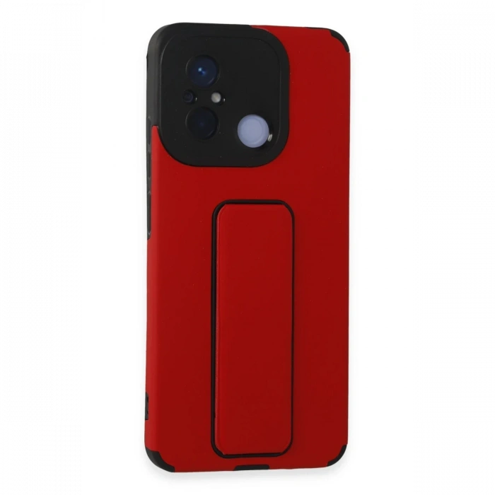 Newface Xiaomi Redmi 12C Kılıf Mega Standlı Silikon
