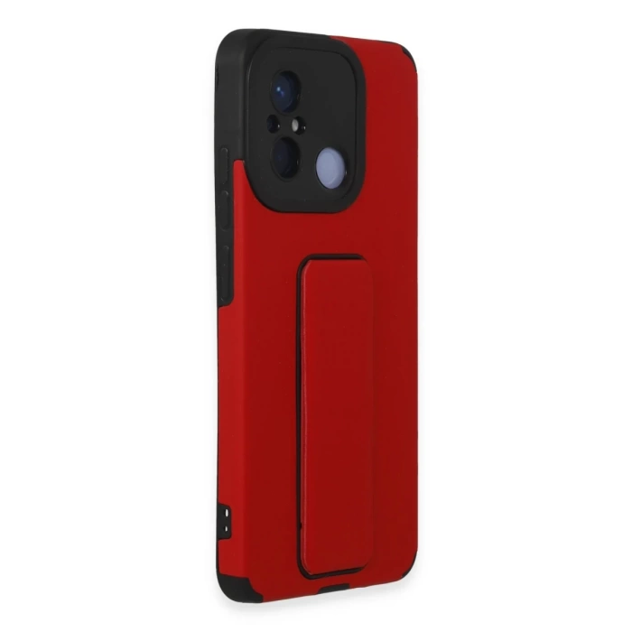 Newface Xiaomi Redmi 12C Kılıf Mega Standlı Silikon