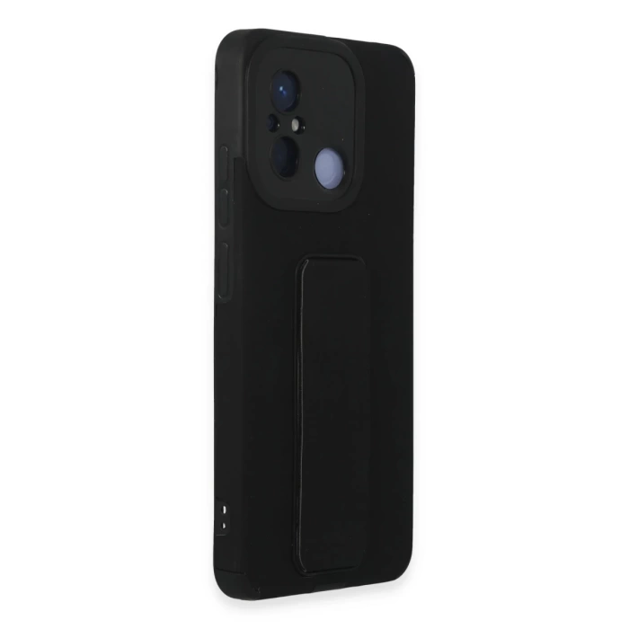 Newface Xiaomi Redmi 12C Kılıf Mega Standlı Silikon